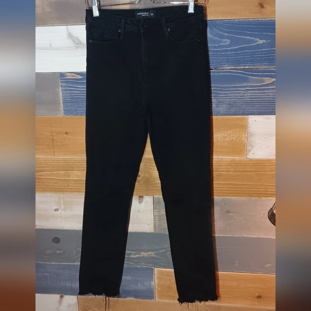 Just Black Denim Jeans Slim Leg 27 Black
